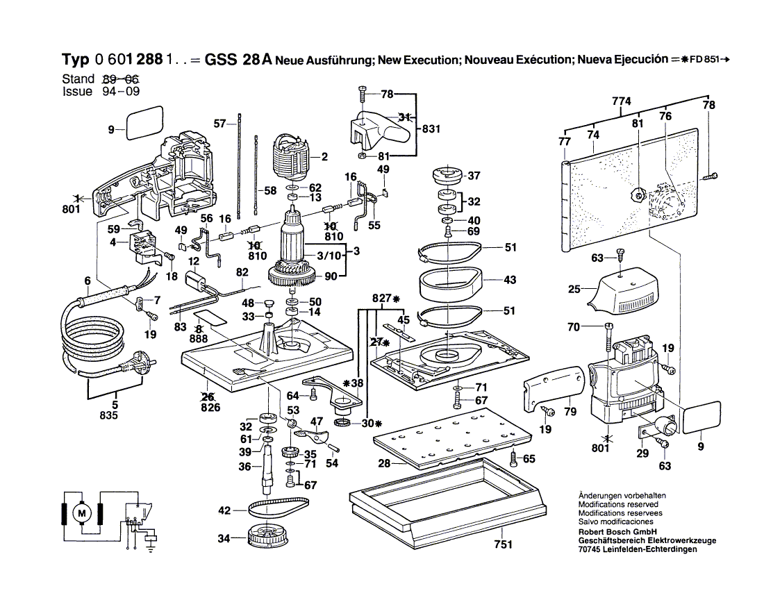 New Genuine Bosch 2601314002 Support clamp