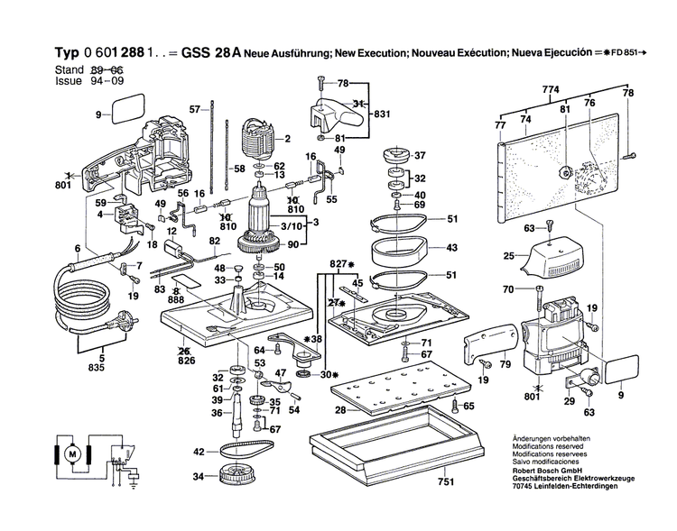 New Genuine Bosch 2601314002 Support clamp