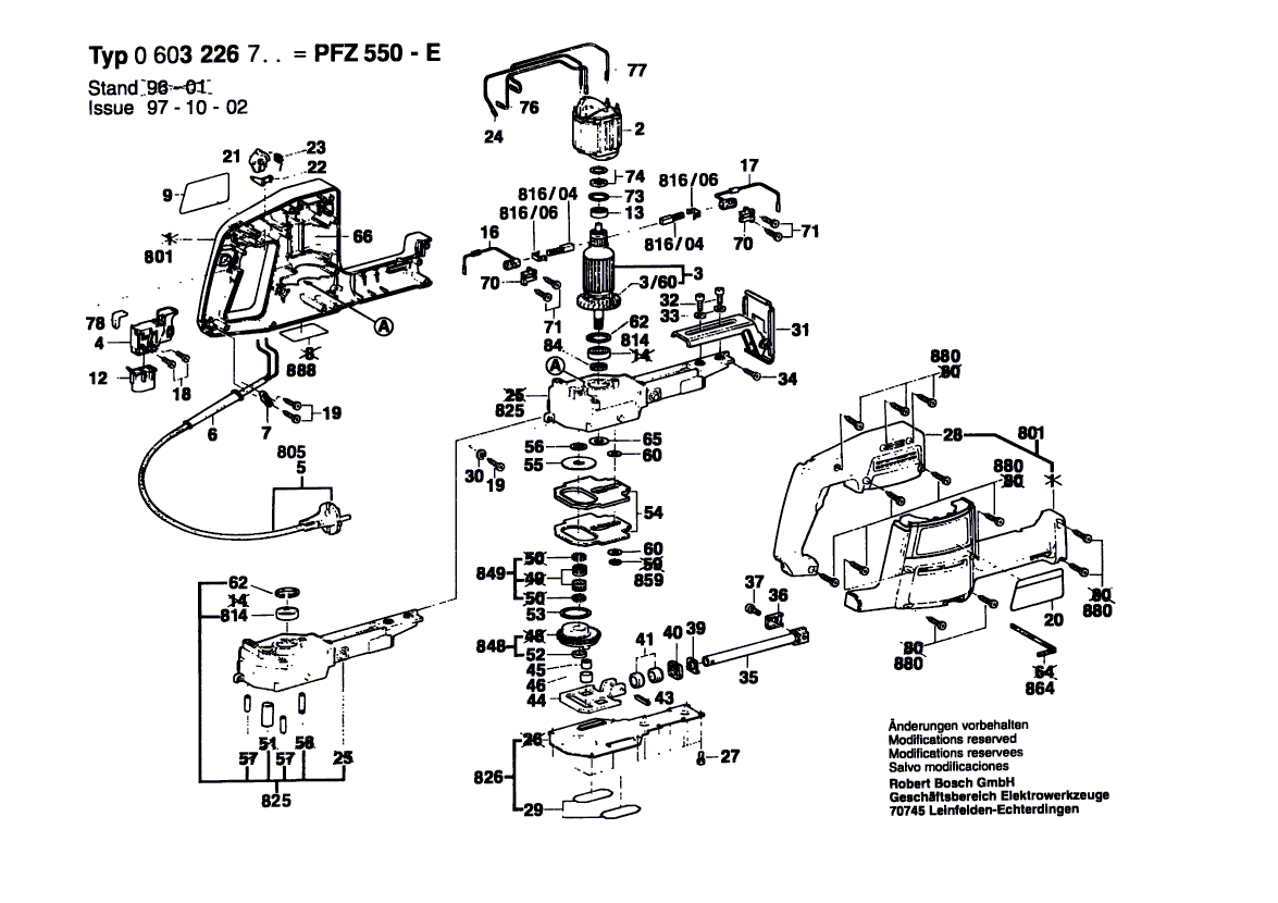 New Genuine Bosch 2601321013 Guide Bracket
