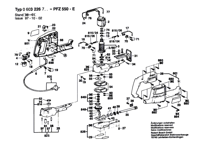 New Genuine Bosch 2601321013 Guide Bracket