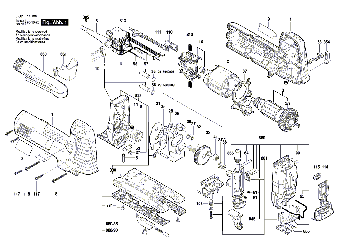 New Genuine Bosch 2601321912 Roller Lever