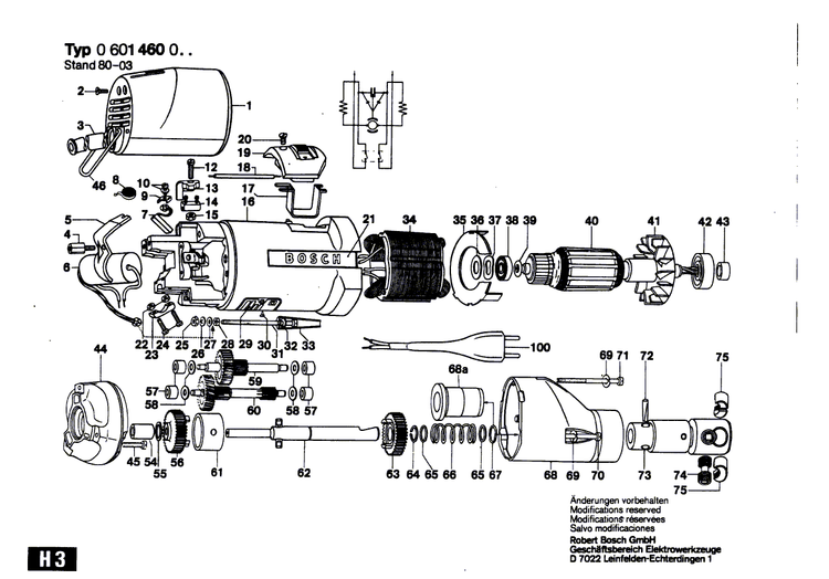 New Genuine Bosch 2601322002 Insulating Part