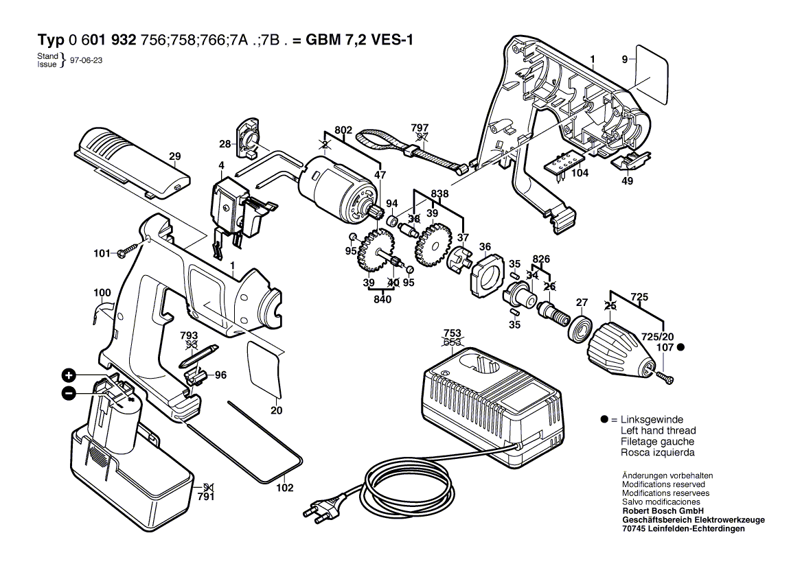 New Genuine Bosch 2601322016 Clamp Spring