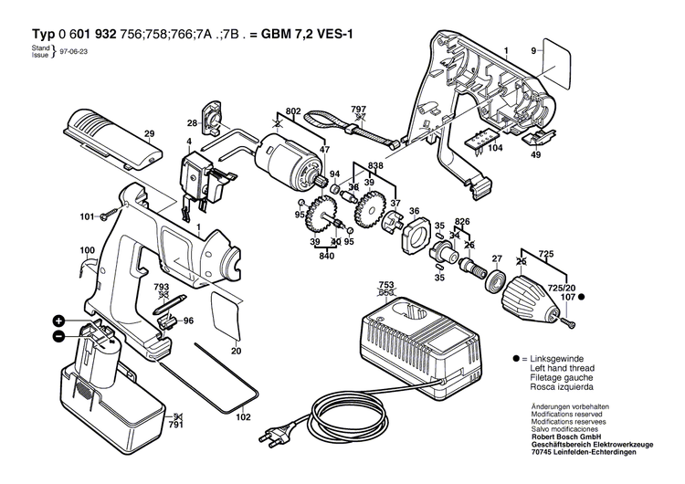 New Genuine Bosch 2601322016 Clamp Spring