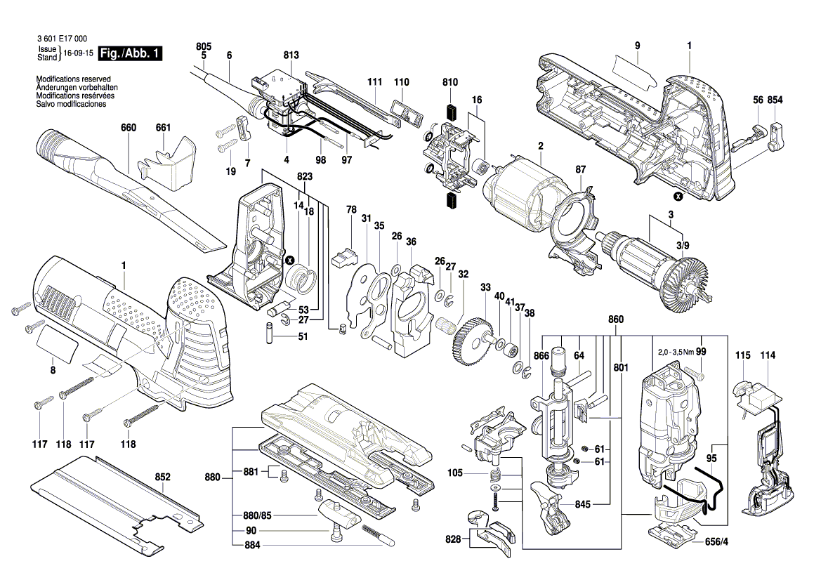 New Genuine Bosch 2601322045 Straight Pin
