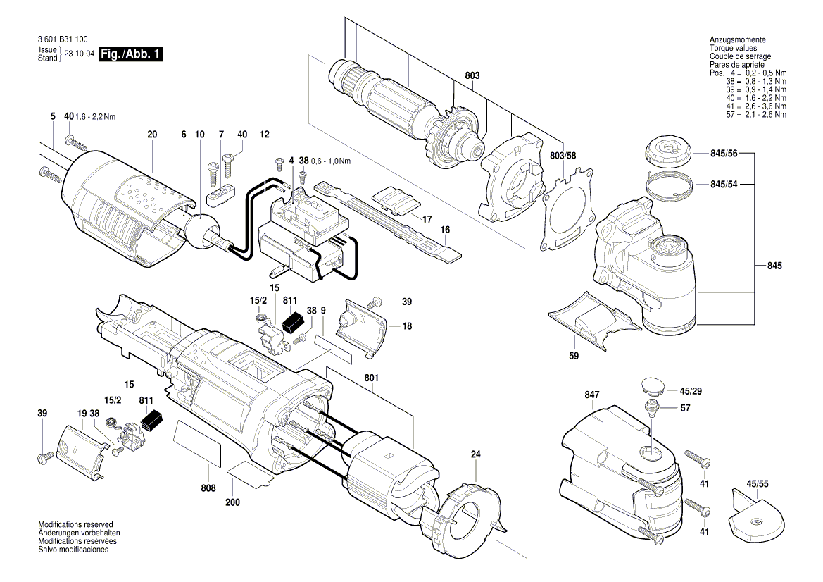 New Genuine Bosch 2601328101 Air-Deflector Ring