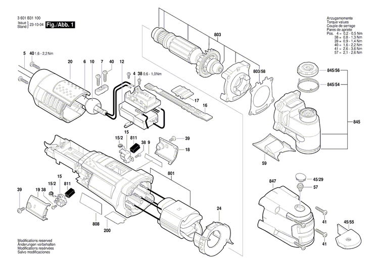 New Genuine Bosch 2601328101 Air-Deflector Ring