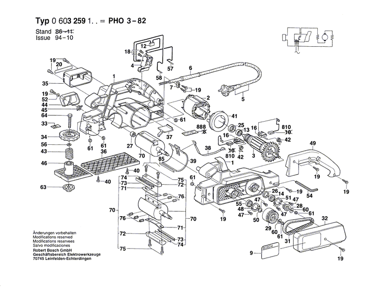 New Genuine Bosch 2601334006 Support clamp