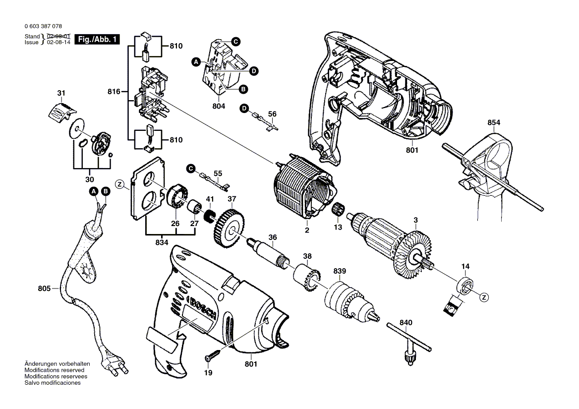 New Genuine Bosch 2601901012 Indexing Disk