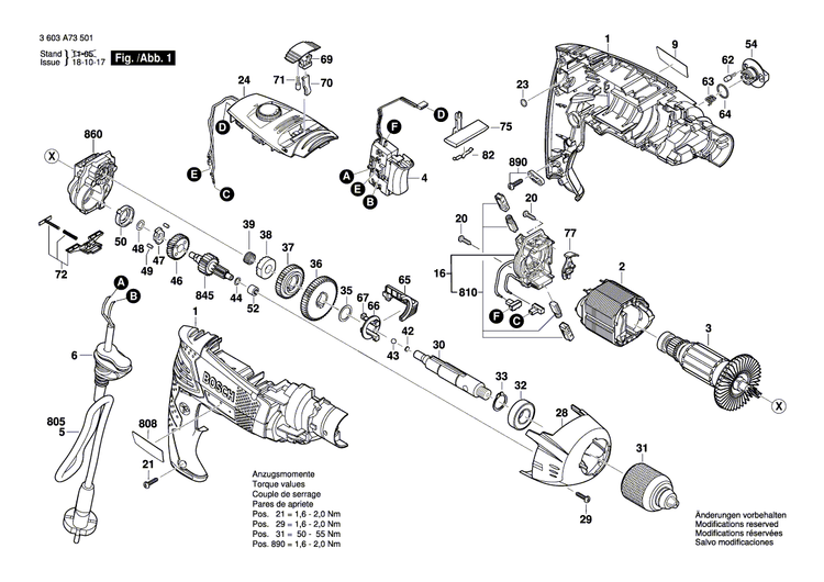 New Genuine Bosch 2601990044 Guiding Plate