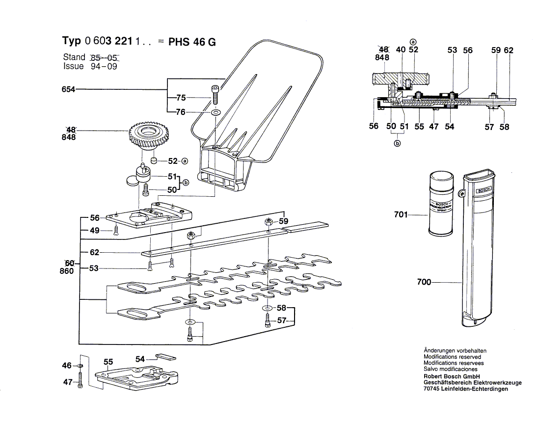 New Genuine Bosch 2602025059 Auxiliary Handle