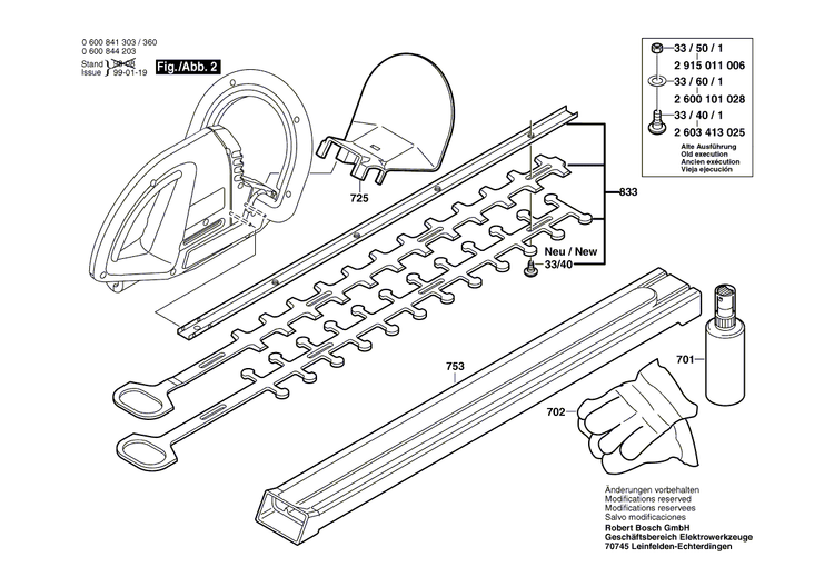 New Genuine Bosch 2602025106 Strap-Shaped Handle