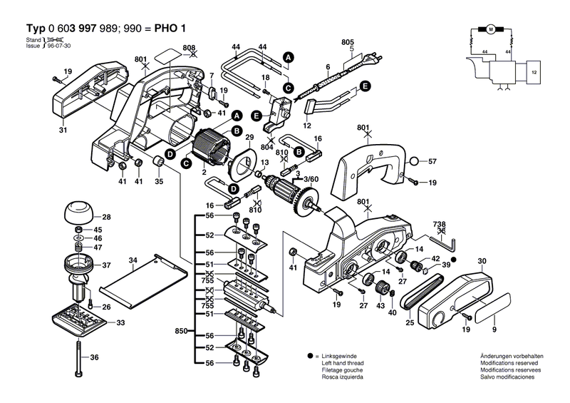 New Genuine Bosch 2602026053 Handle