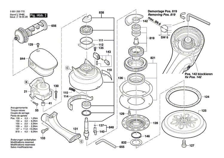 New Genuine Bosch 2602026115 Control Lever