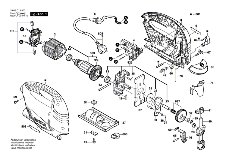 New Genuine Bosch 2602026153 Switch Slide