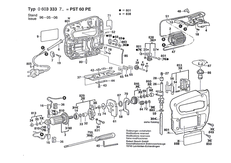 New Genuine Bosch 2602316902 Support Plate