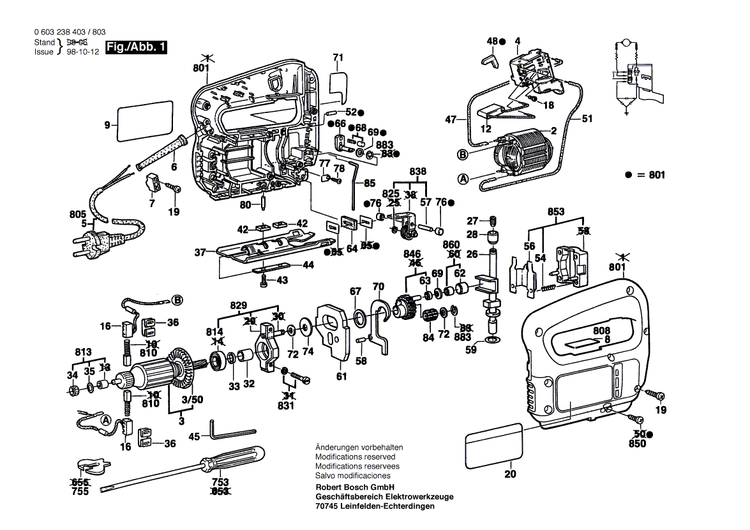 New Genuine Bosch 2603120019 Detent Pin
