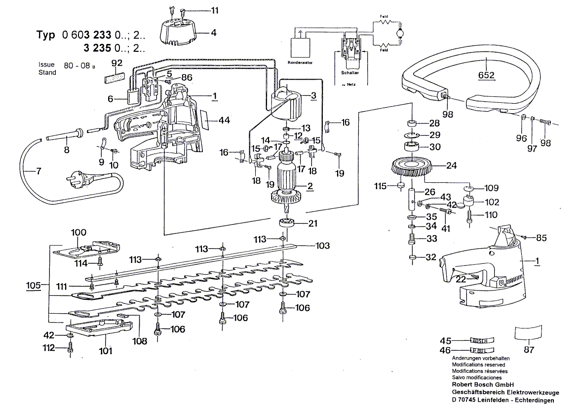 New Genuine Bosch 2603410018 Socket head cap screw