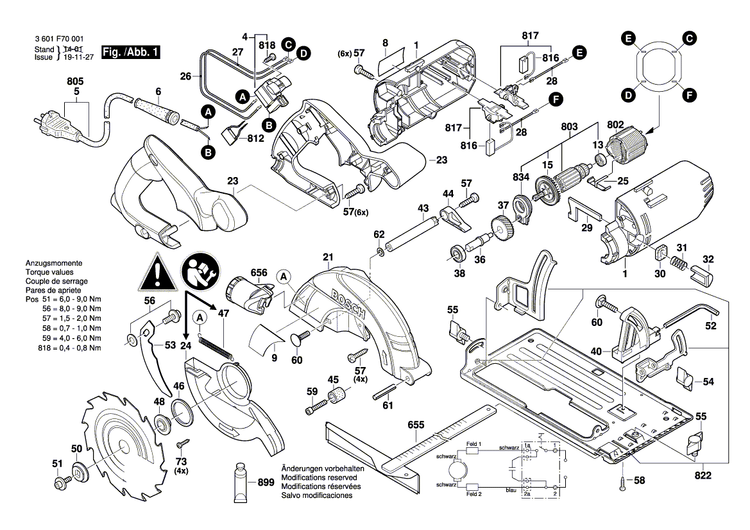 New Genuine Bosch 2603410065 Safety Screw