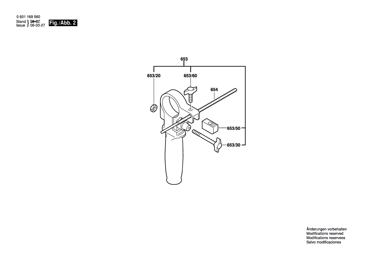 New Genuine Bosch 2603421213 Countersunk-Head Screw