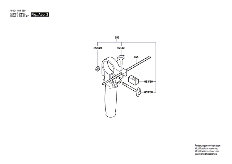 New Genuine Bosch 2603421213 Countersunk-Head Screw