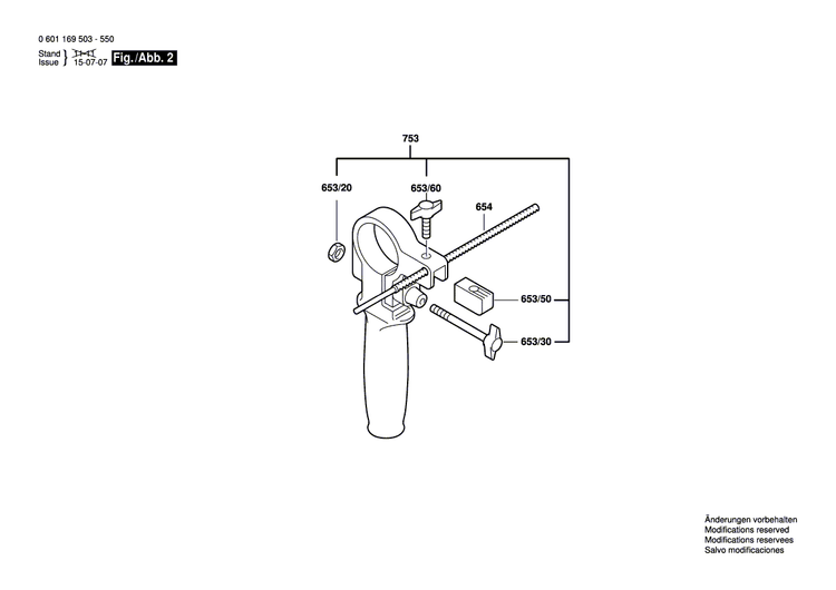 New Genuine Bosch 2603421226 Countersunk-Head Screw