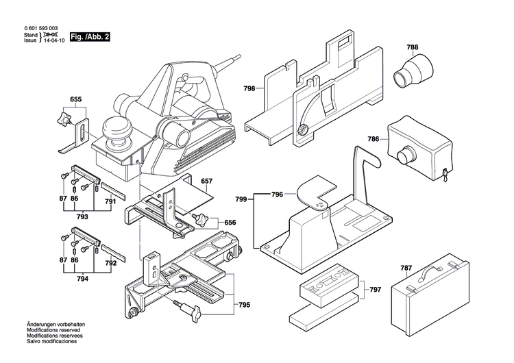 New Genuine Bosch 2603433000 Screw and washer assembly