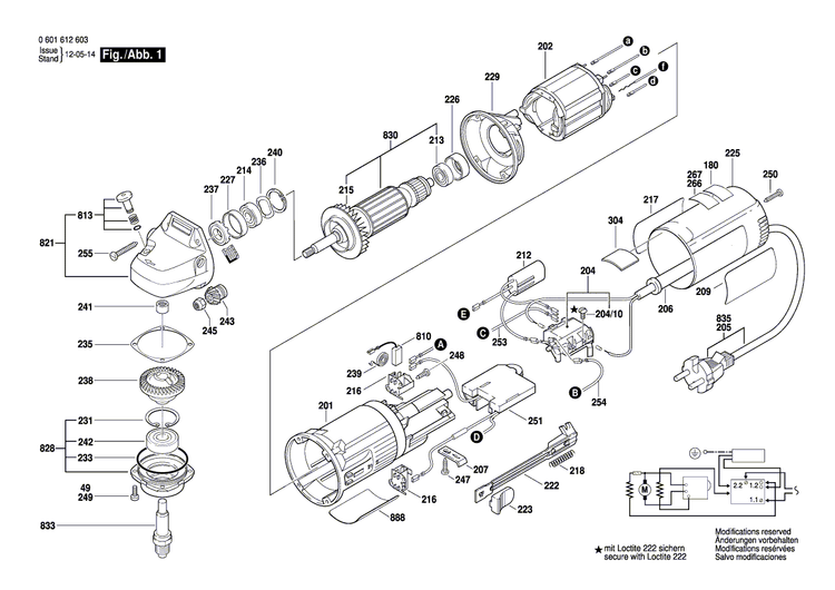New Genuine Bosch 2603480003 Wing Screw