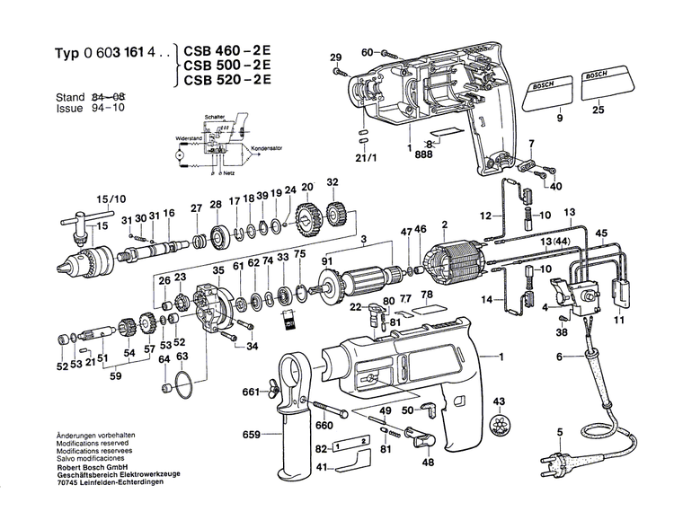 New Genuine Bosch 2604010553 Armature