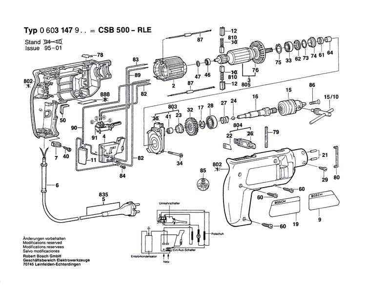 New Genuine Bosch 2604010905 Armature
