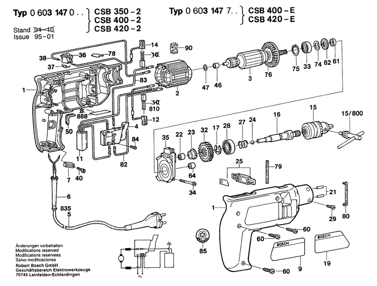 New Genuine Bosch 2604220391 Field