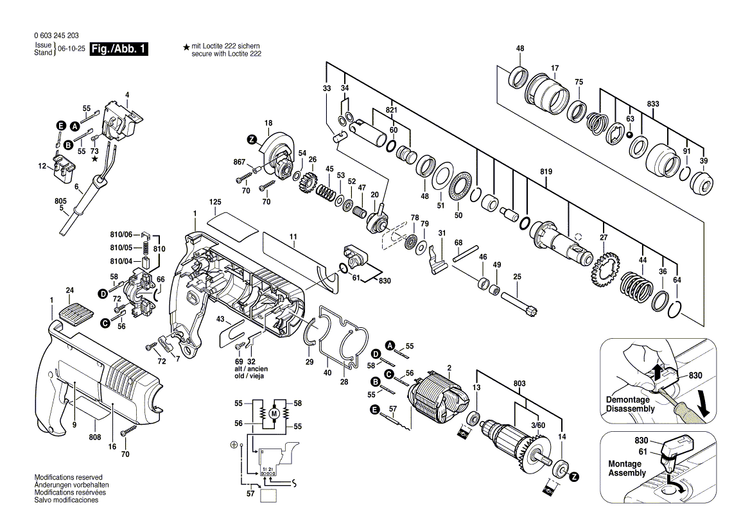 New Genuine Bosch 2604220411 Field