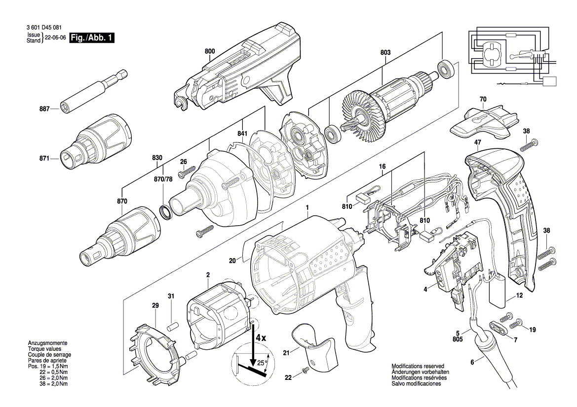 New Genuine Bosch 2604220456 Field