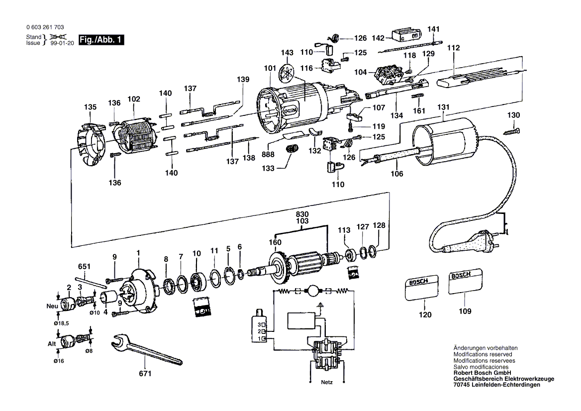 New Genuine Bosch 2604220462 Field