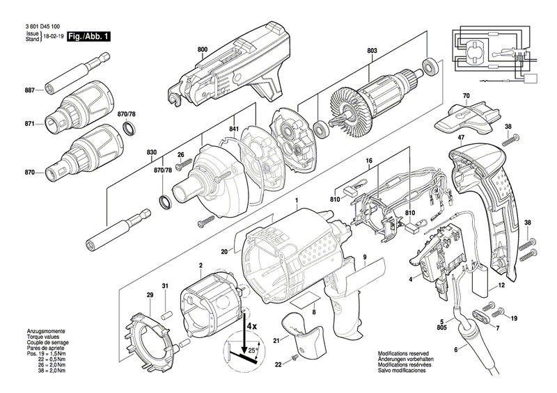 New Genuine Bosch 2604220746 Field