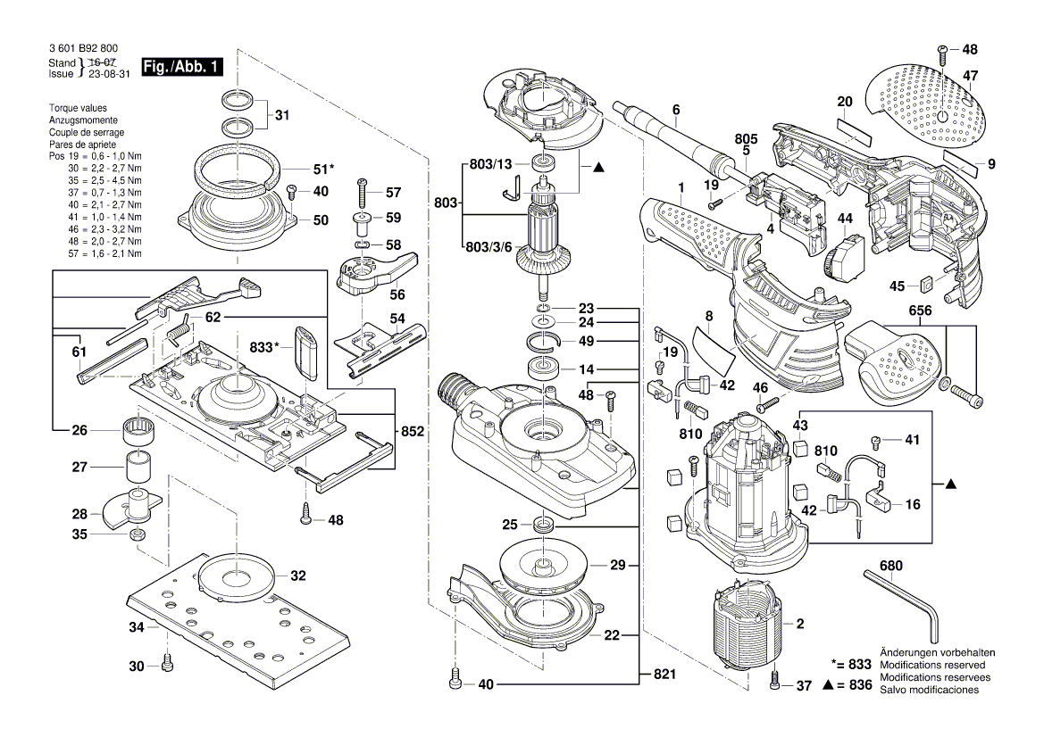 New Genuine Bosch 2604220747 Field