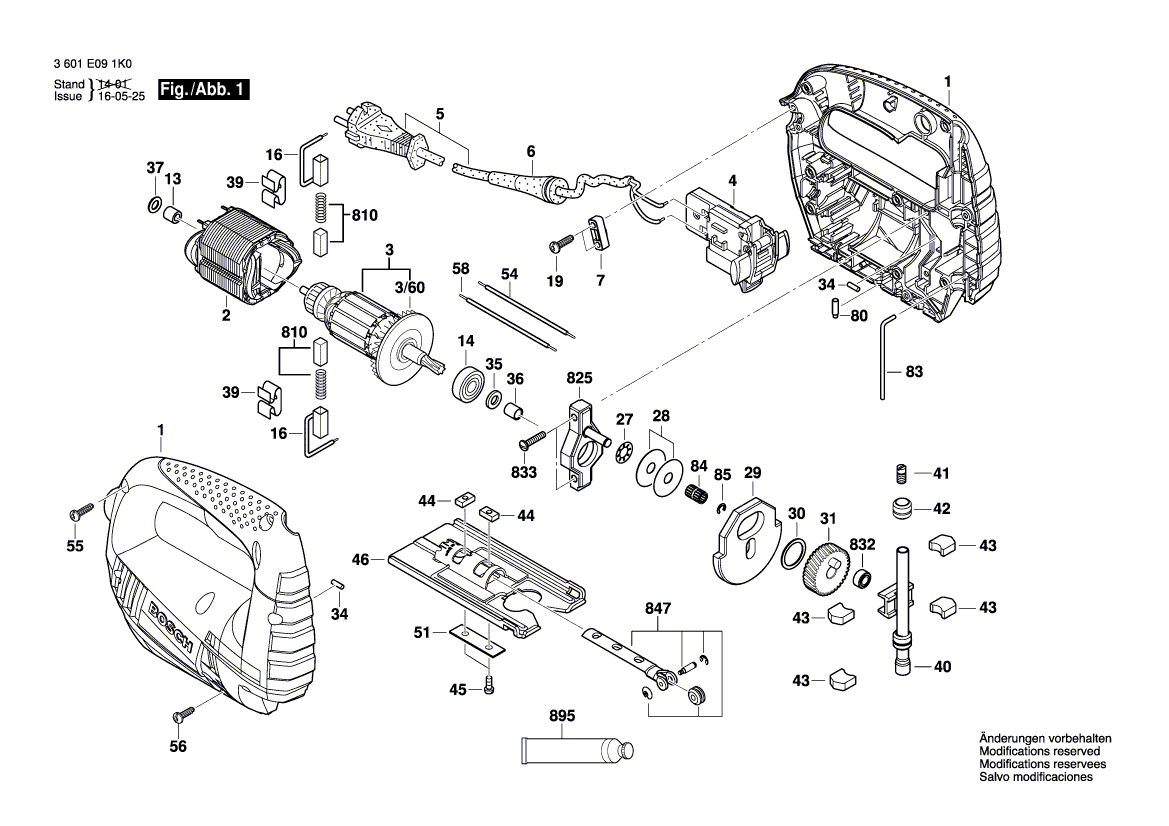 New Genuine Bosch 2604321919 Carbon-Brush Set