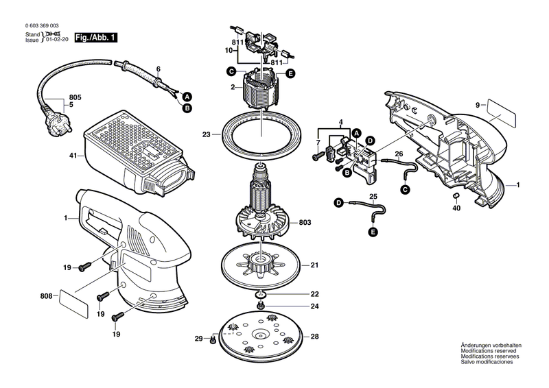 New Genuine Bosch 2604448113 Connecting Cable