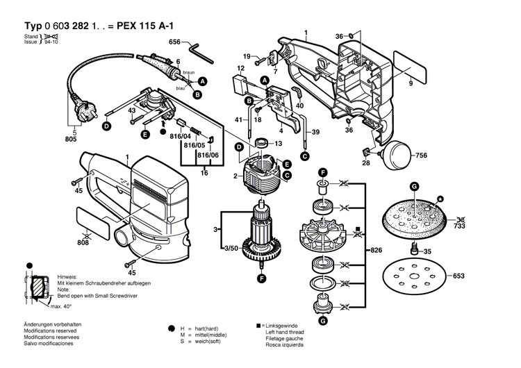 New Genuine Bosch 2604448140 Cable