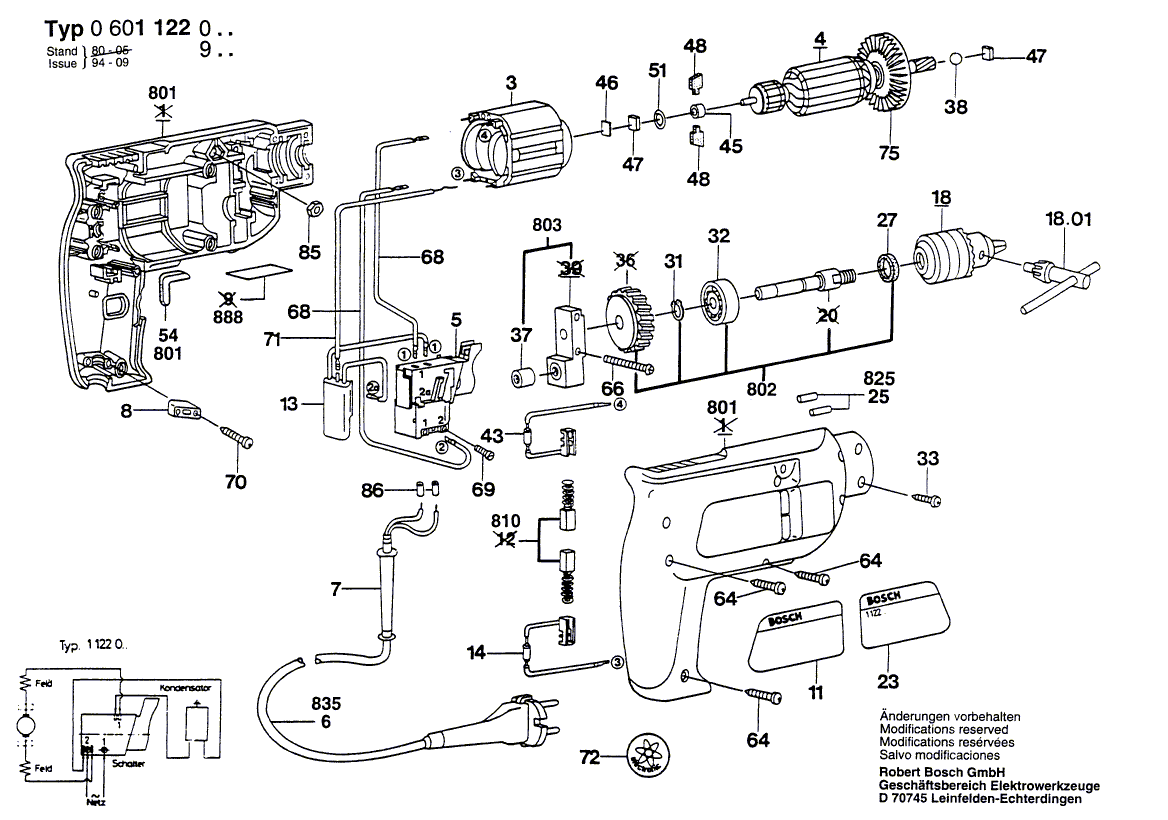 New Genuine Bosch 2604465099 Suppressor Box