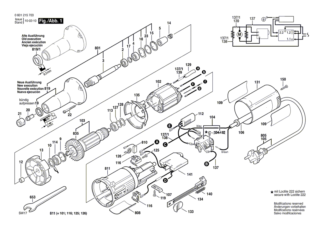 New Genuine Bosch 2604652009 Spiral Spring