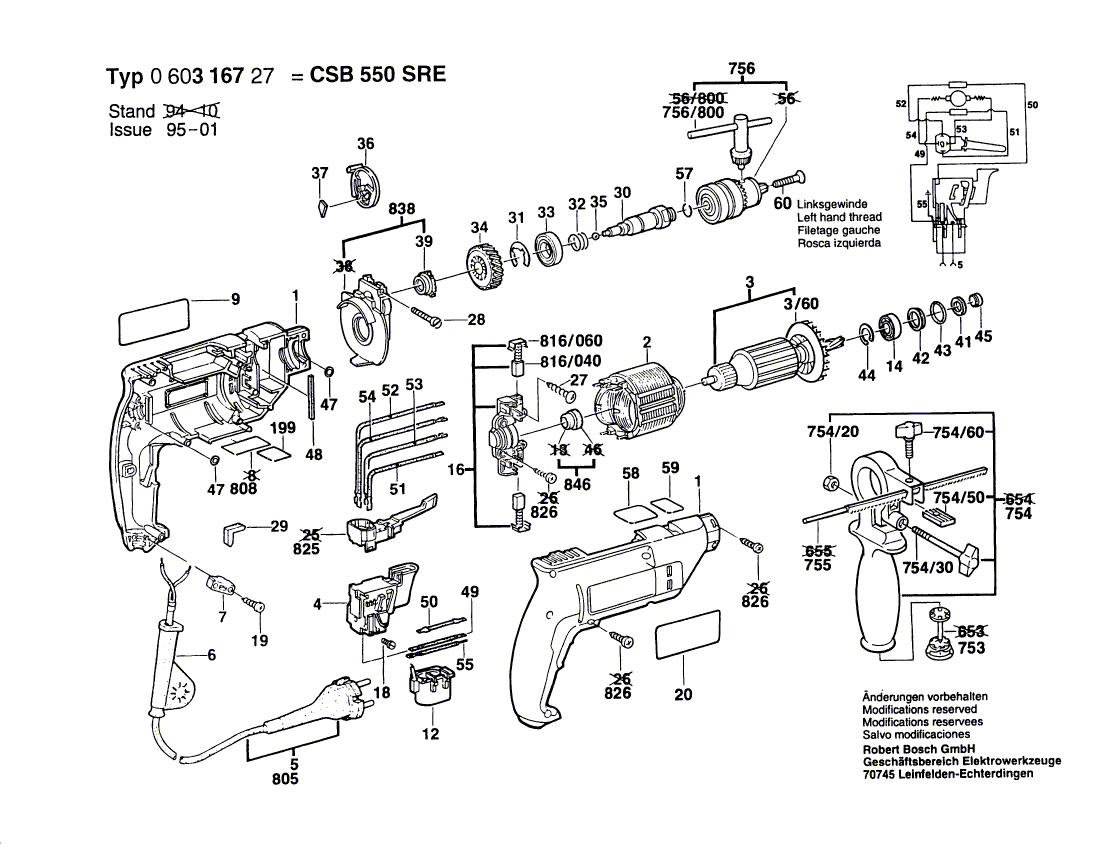 New Genuine Bosch 2605104254 Housing Section