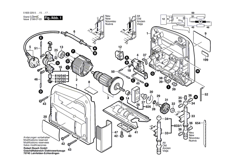 New Genuine Bosch 2605104270 Housing Section