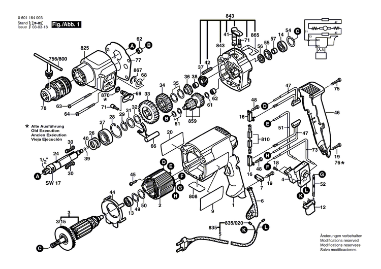 New Genuine Bosch 2605104309 Motor Housing