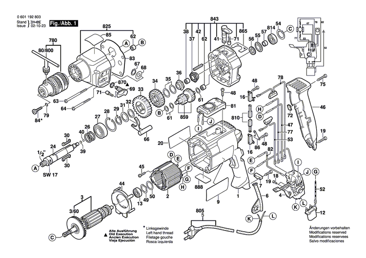 New Genuine Bosch 2605104314 Motor Housing