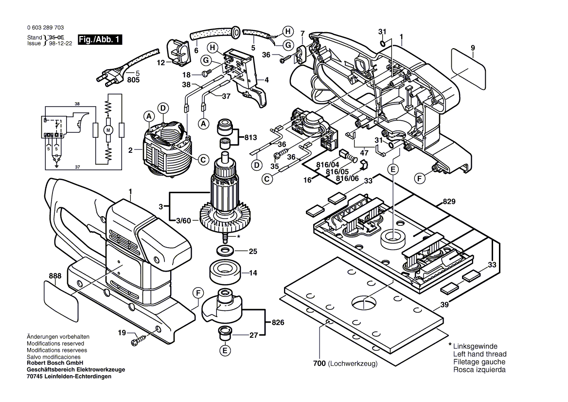 New Genuine Bosch 2605104338 Housing Section