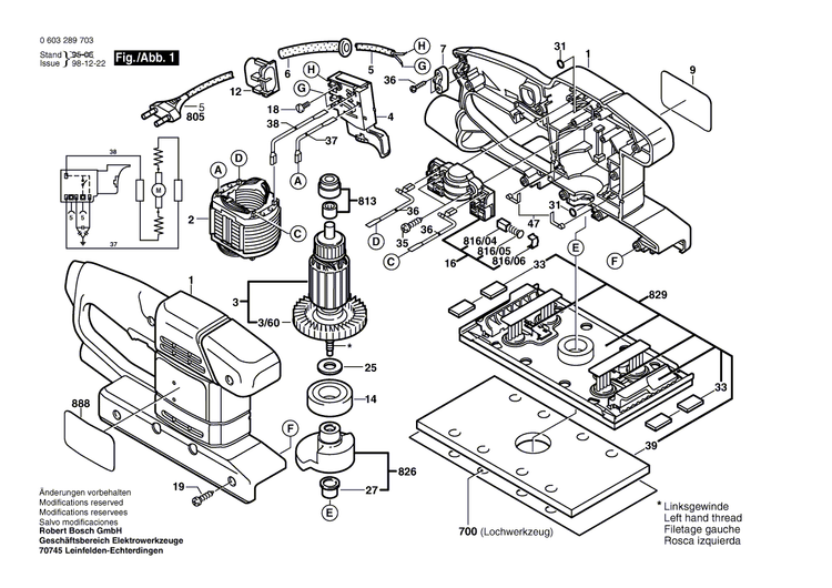 New Genuine Bosch 2605104338 Housing Section