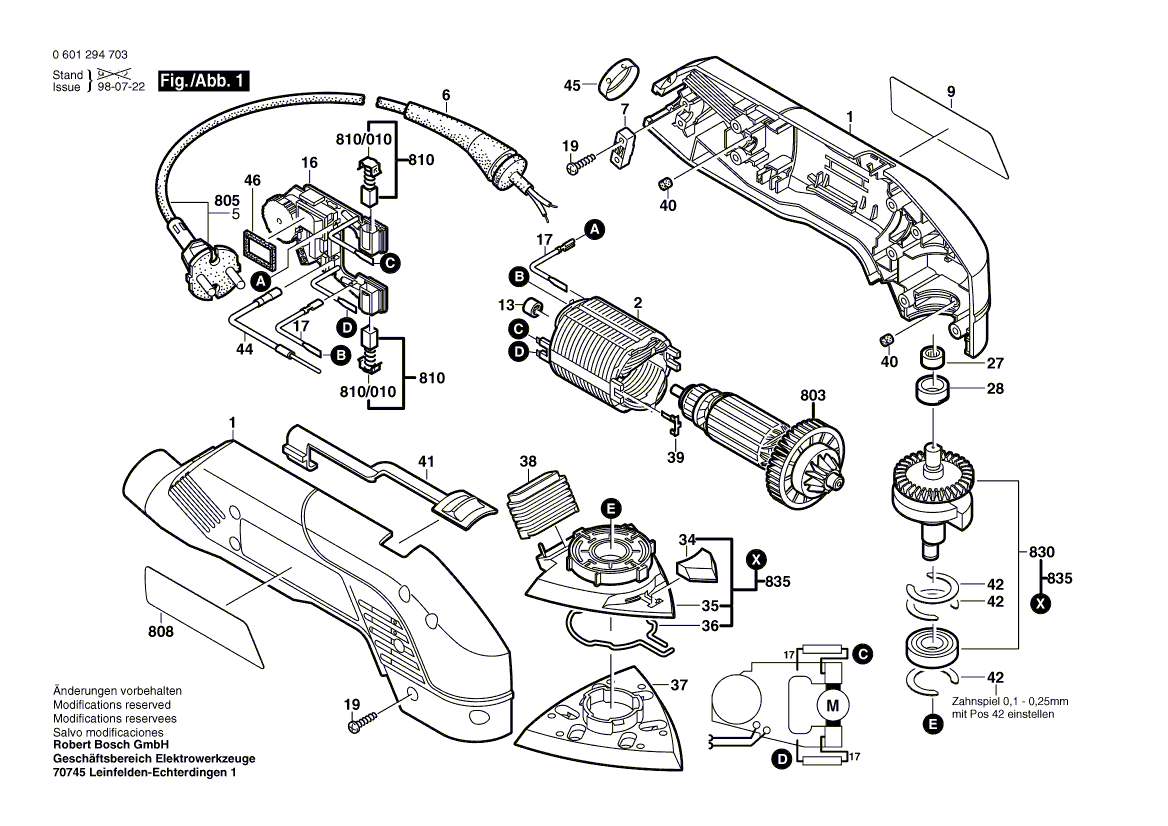 New Genuine Bosch 2605104545 Housing Section