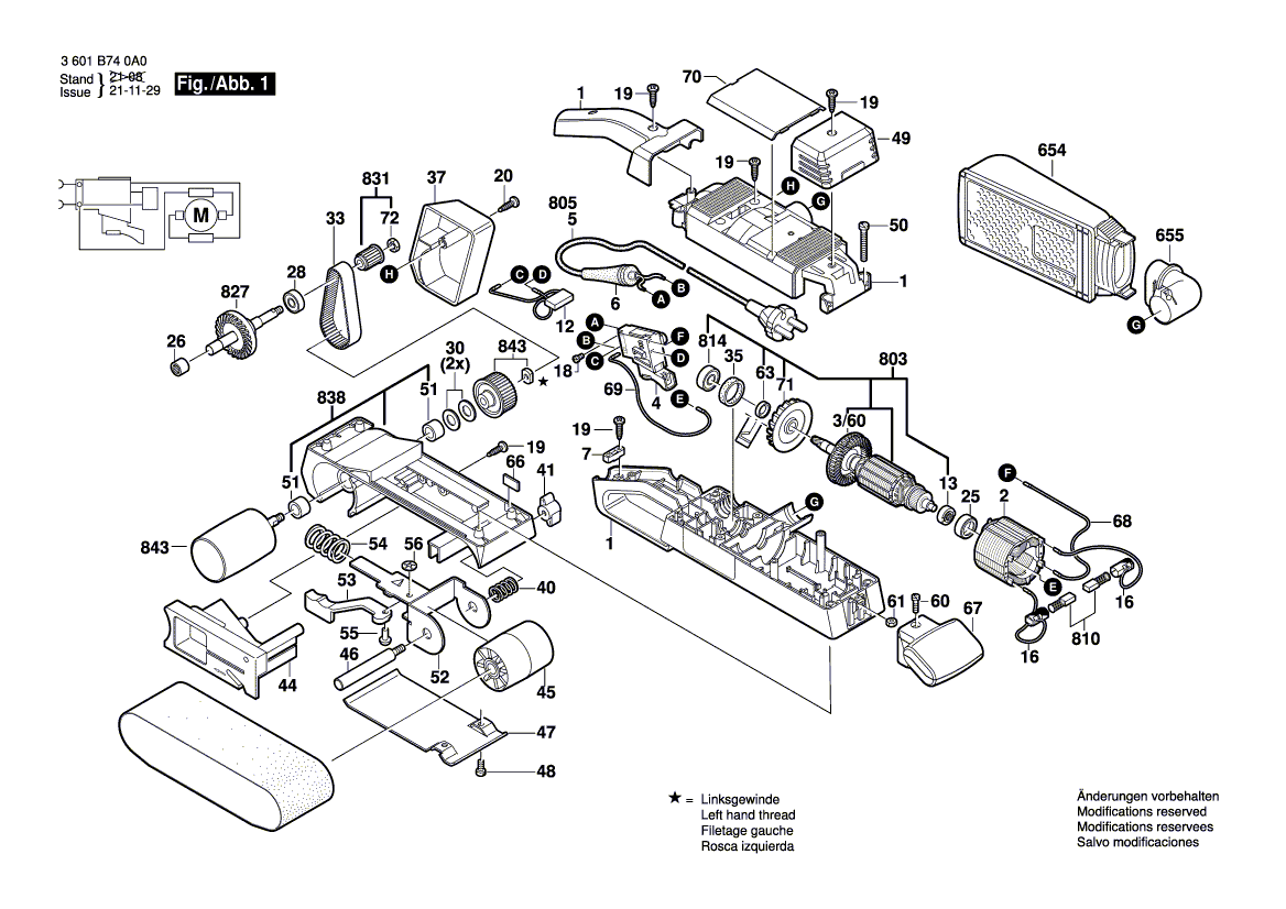 New Genuine Bosch 2605104549 Motor Housing