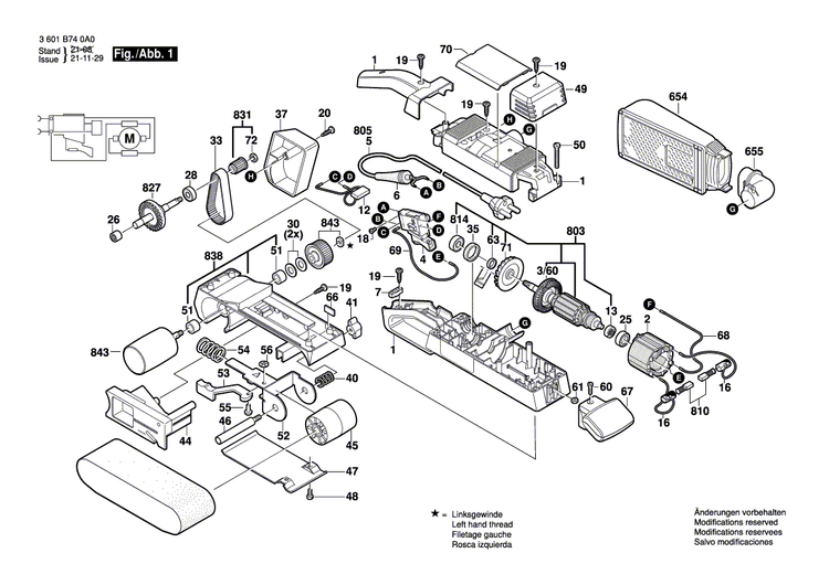 New Genuine Bosch 2605104549 Motor Housing